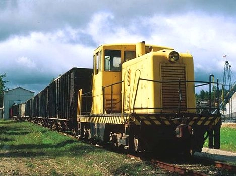 Locomotive on the National Gypsum Dock Tawas City